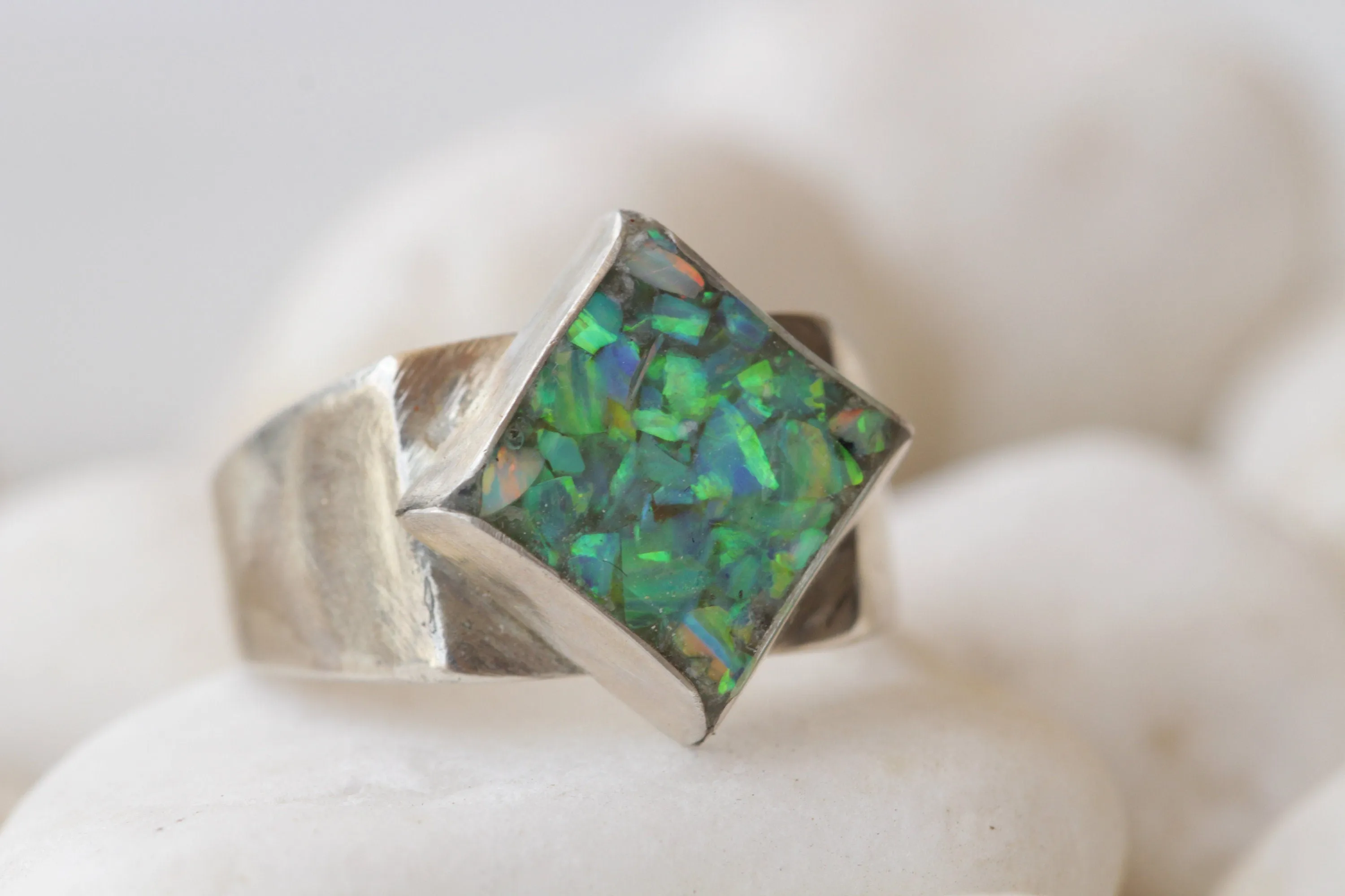 GREEN BLUE OPAL Ring