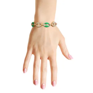 Green Gold Mariner Chain Bracelet