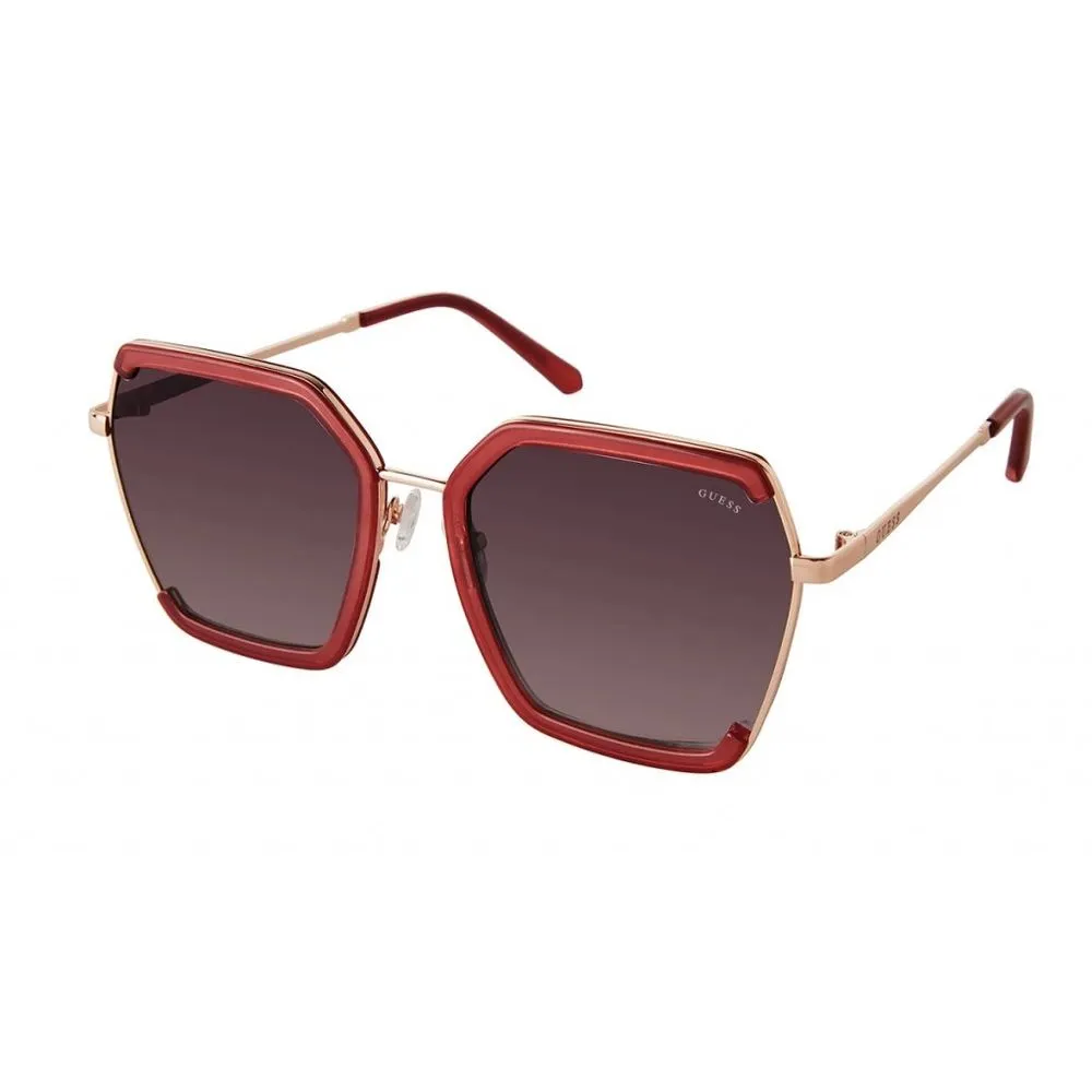 Guess Red Metal Sunglasses