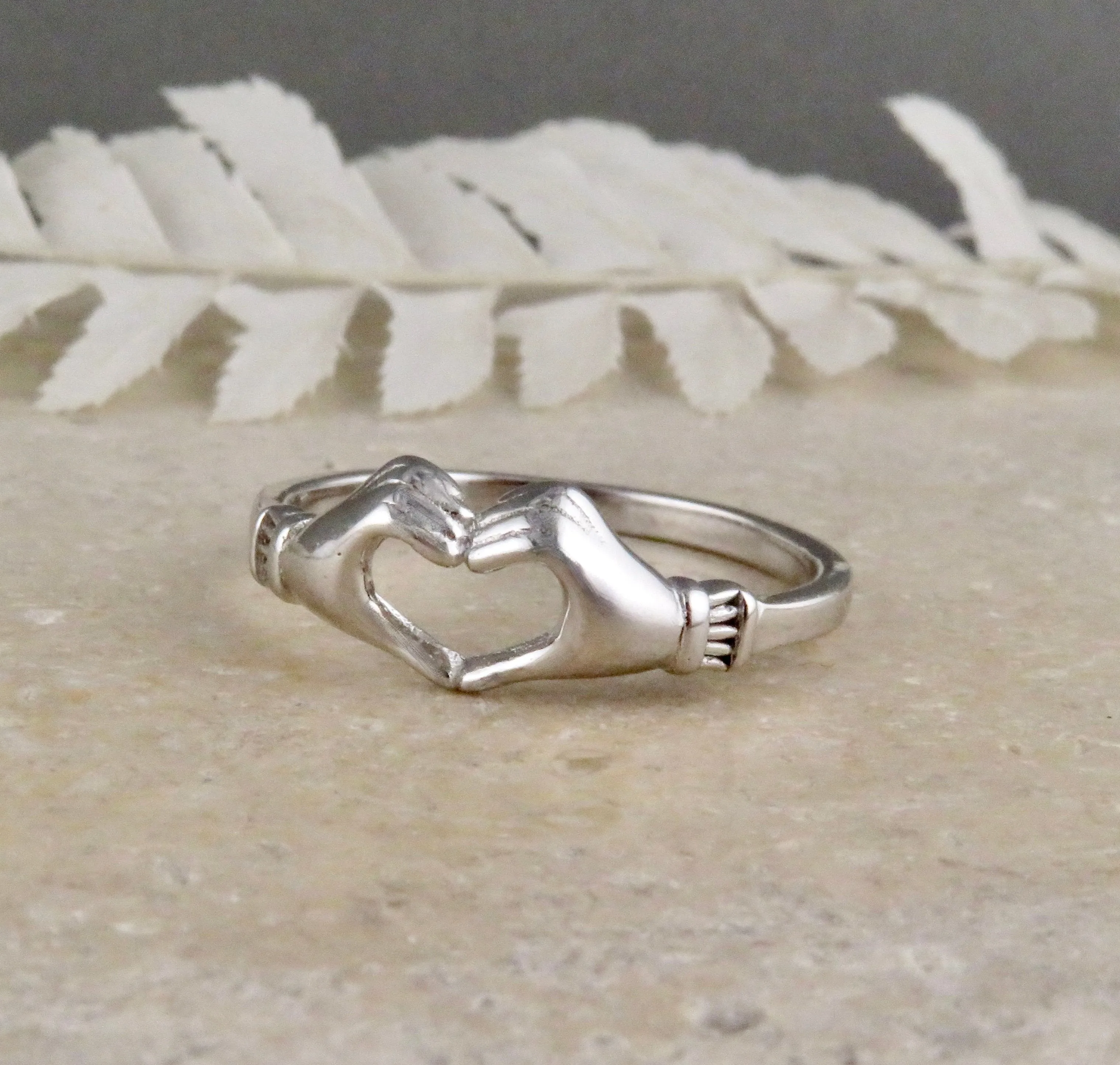 Heart Hands Ring