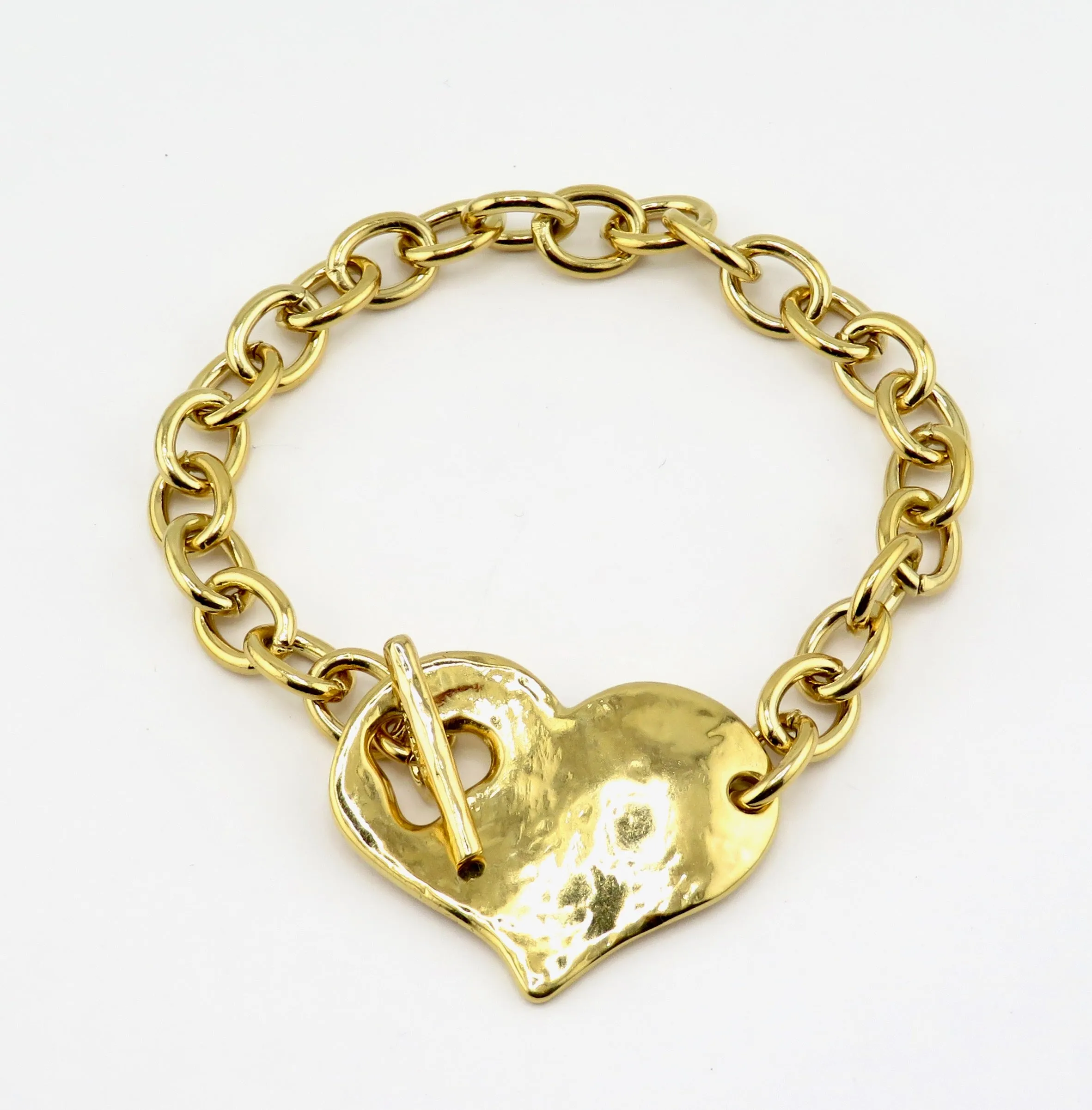 'Heart in Front' Bracelet - Gold