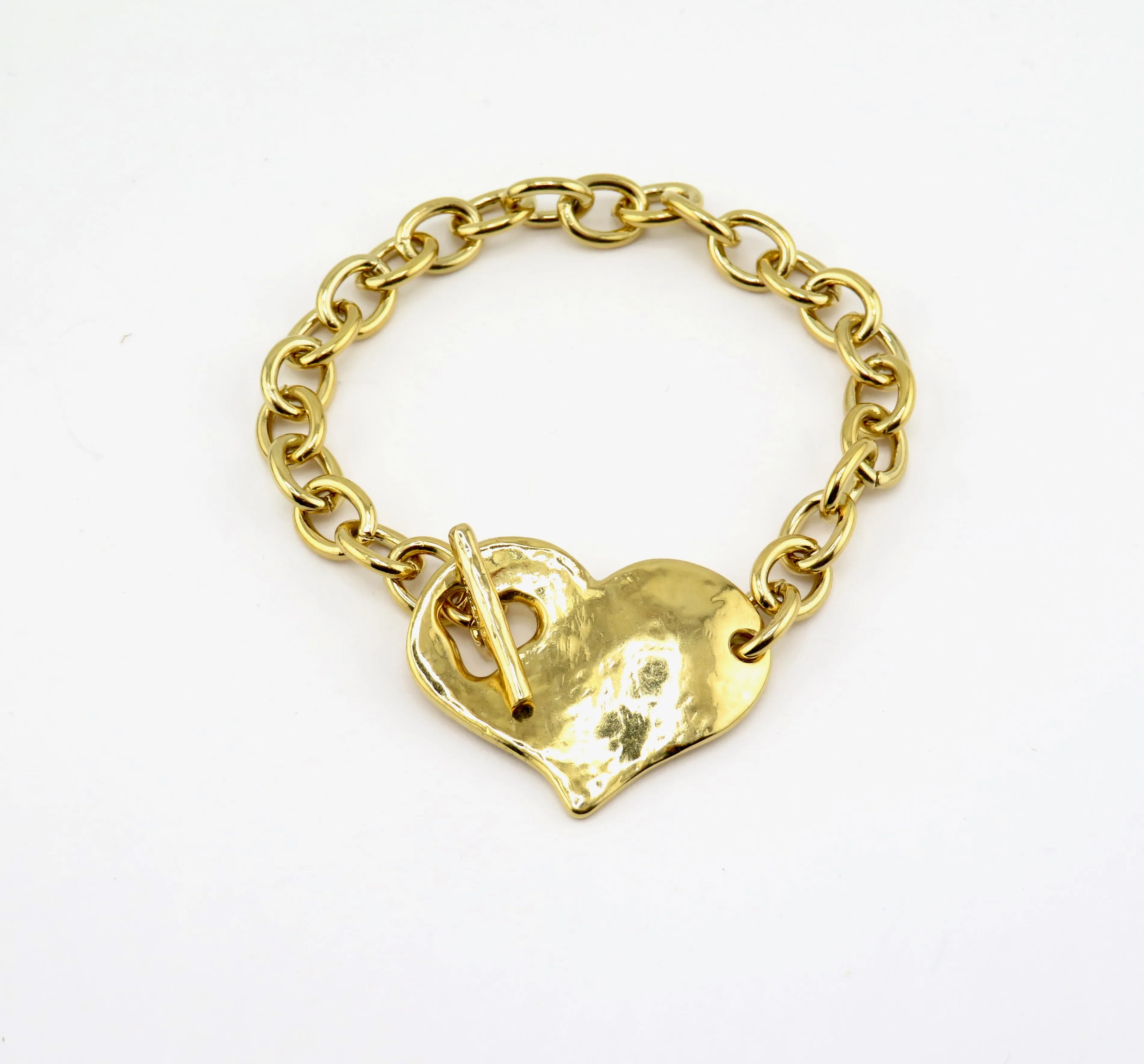 'Heart in Front' Bracelet - Gold