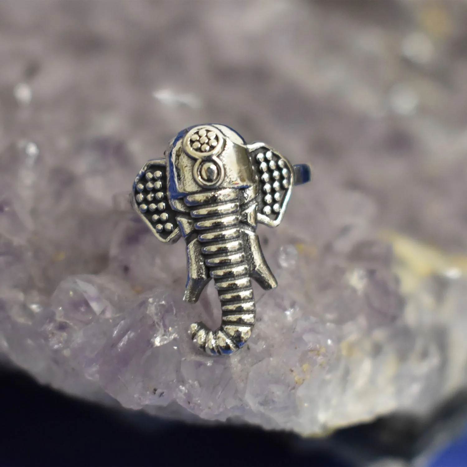 Indian Elephant Ring (925) Sterling Silver