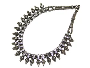 Indian Silver Rajasthani Choker Necklace