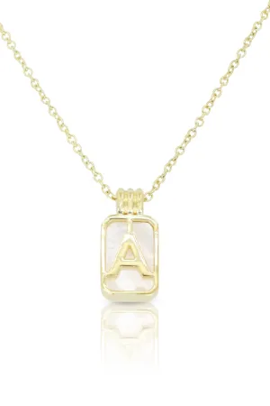 Initial A to Z Gold Necklace