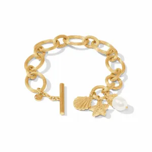 Julie Vos Sanibel Charm Link Bracelet - Pearl