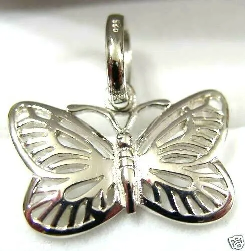 Kaedesigns, New Genuine Sterling Silver 925 Filigree Butterfly Pendant 342