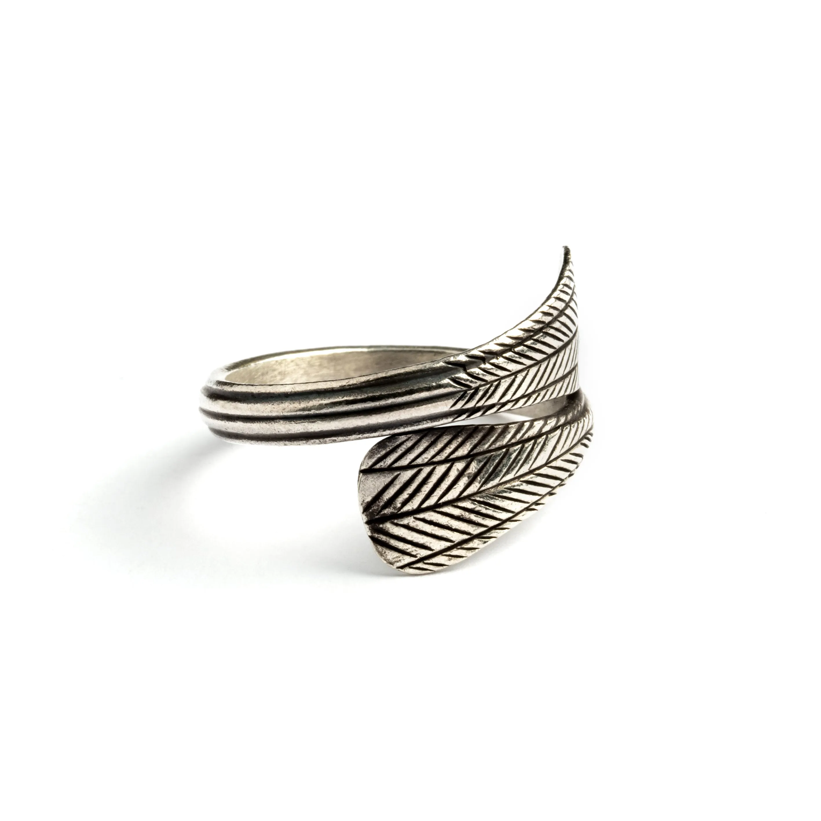 Karen Leaf Silver Ring