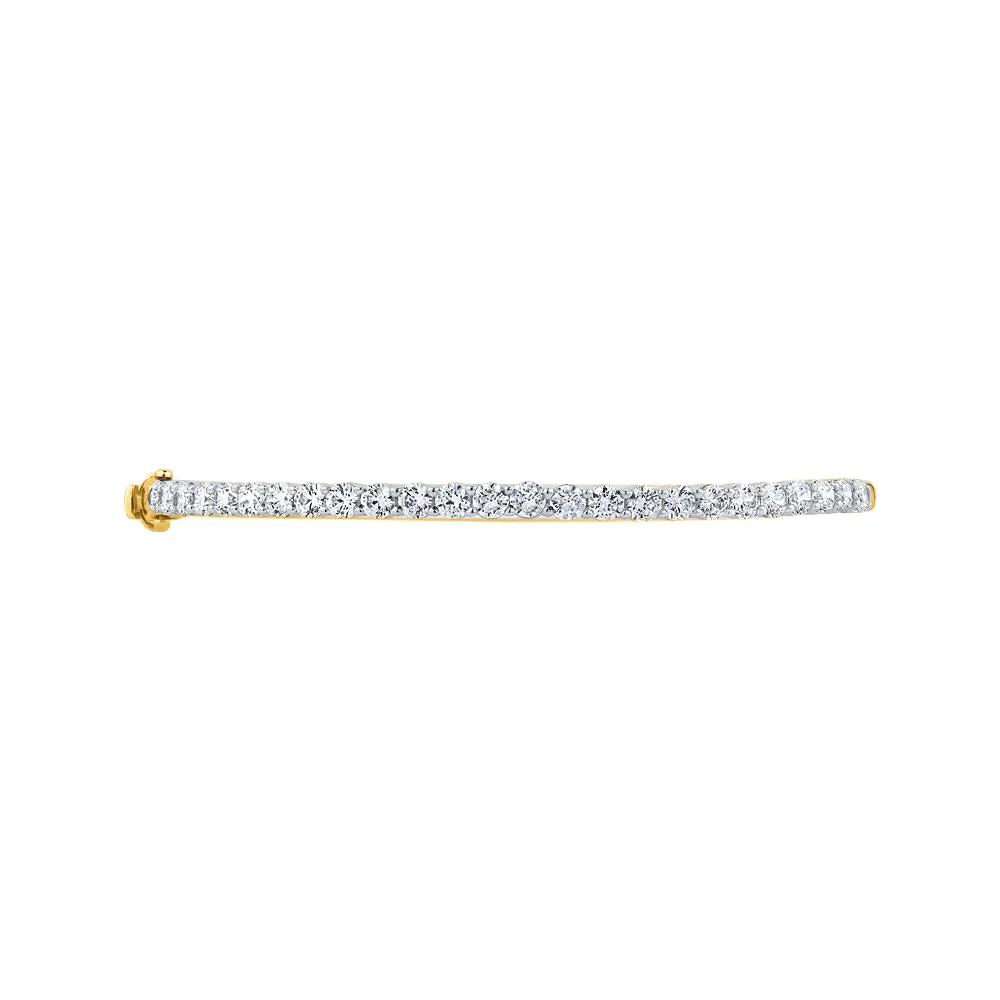 KATARINA 2 1/2 cttw Lab Grown Diamond Bangle Bracelet in 14K Gold