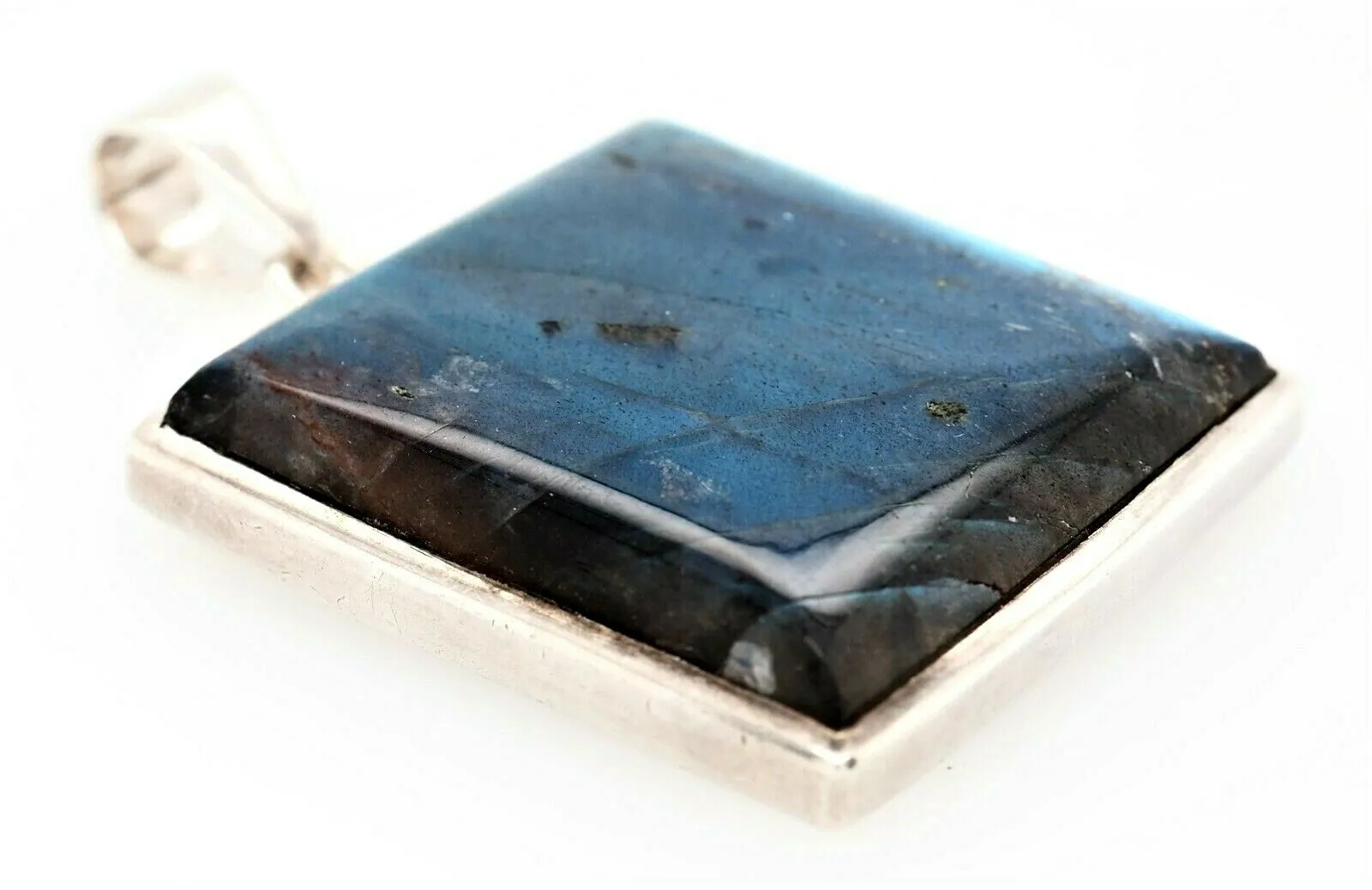 Labradorite & 925 Sterling Silver Pendant - Fine Jewellery