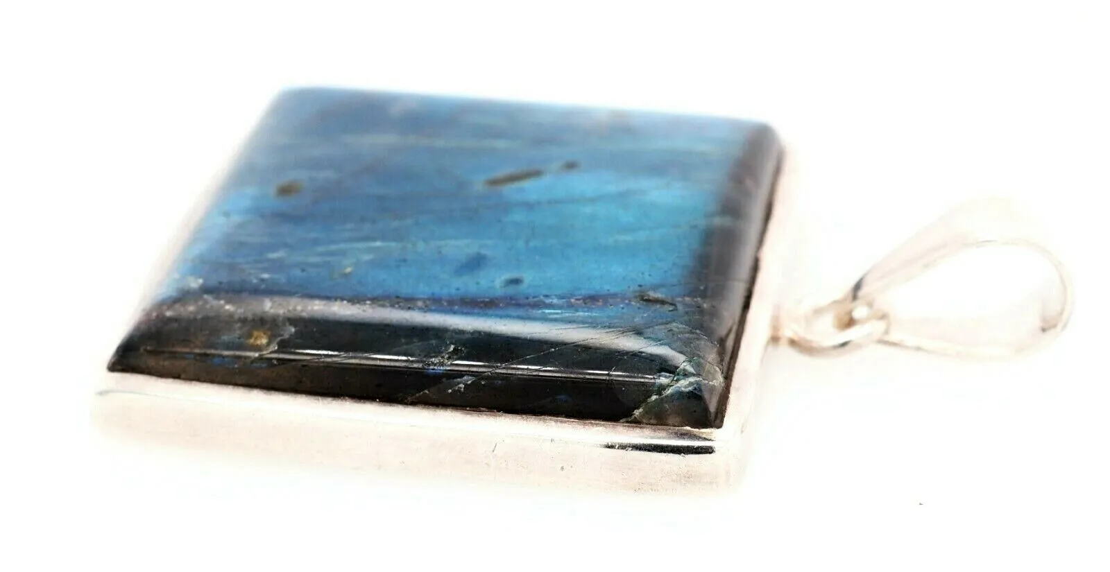 Labradorite & 925 Sterling Silver Pendant - Fine Jewellery