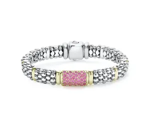 LAGOS Signature Caviar 9mm Pink Sapphire Bracelet