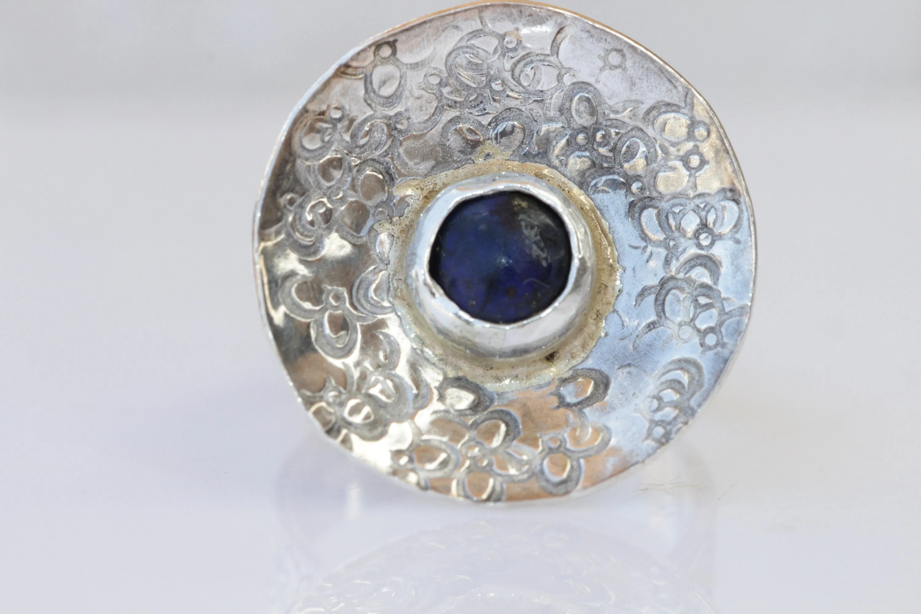 Lapis Silver sterling ring