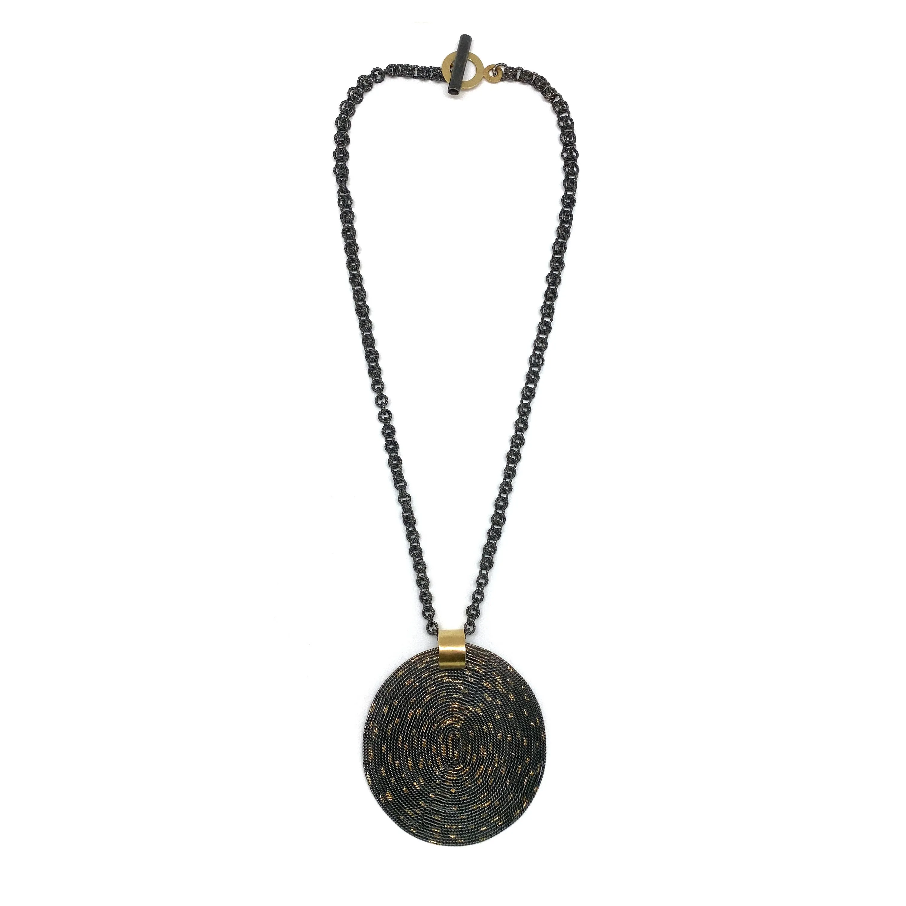 Large Oval Disc Necklace