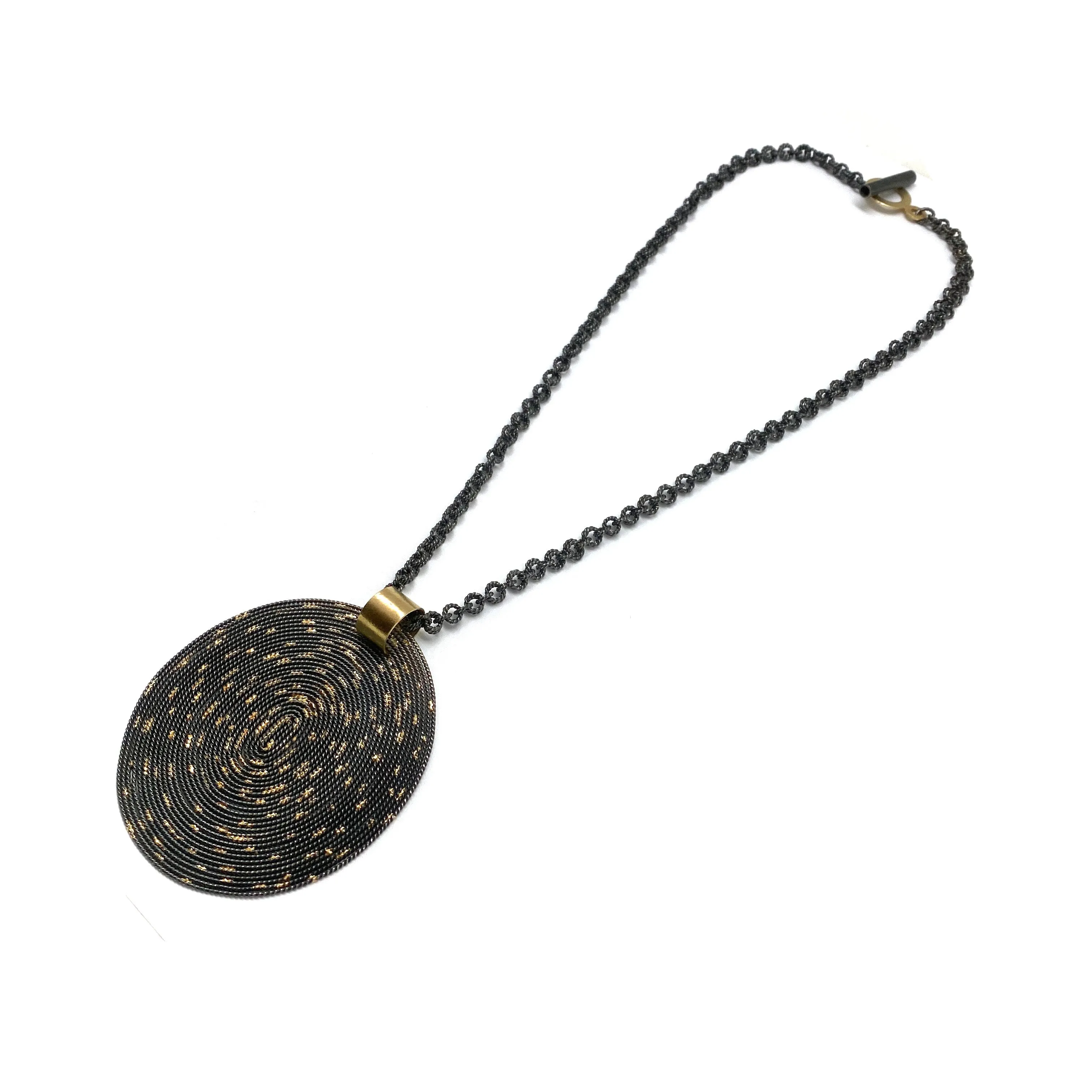 Large Oval Disc Necklace