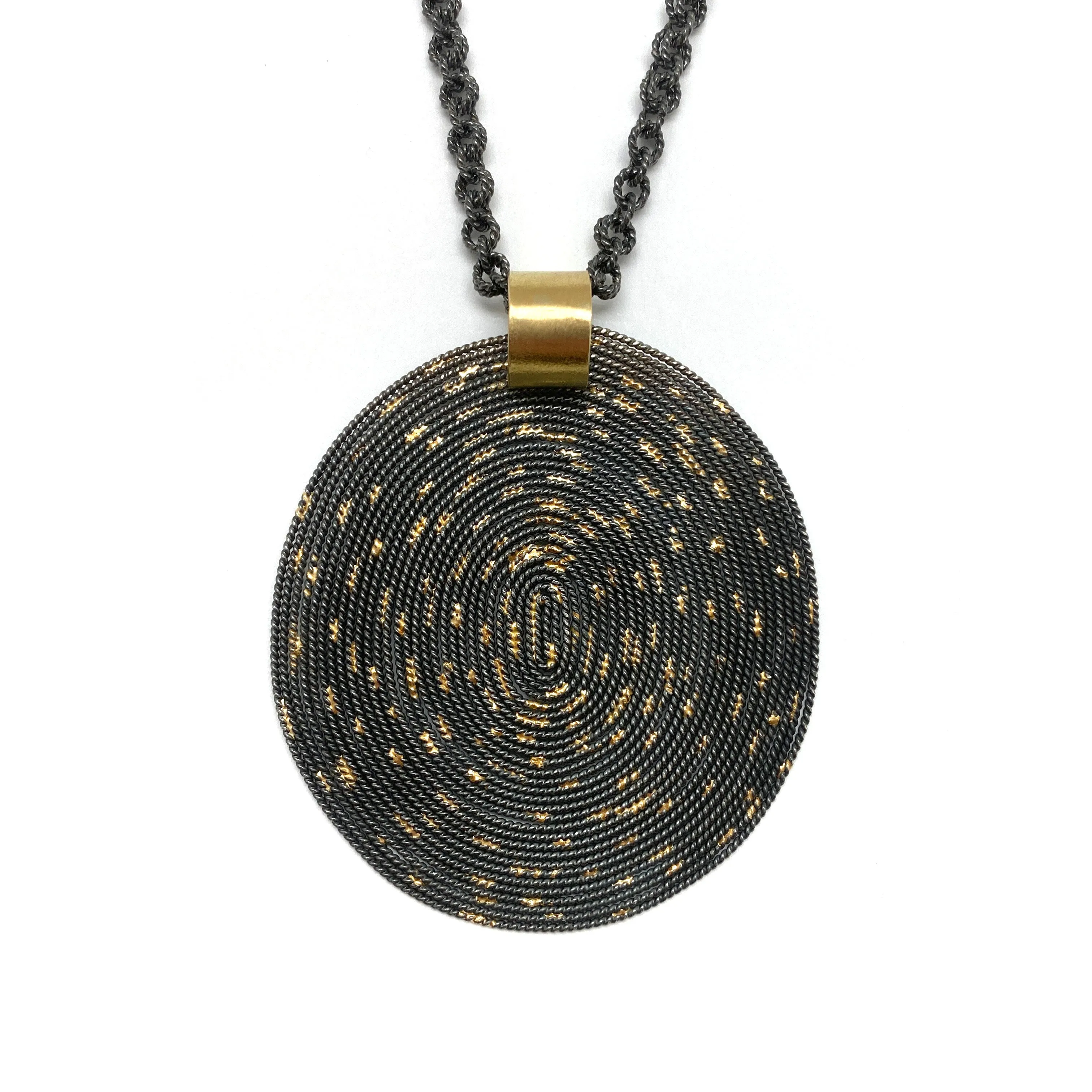 Large Oval Disc Necklace