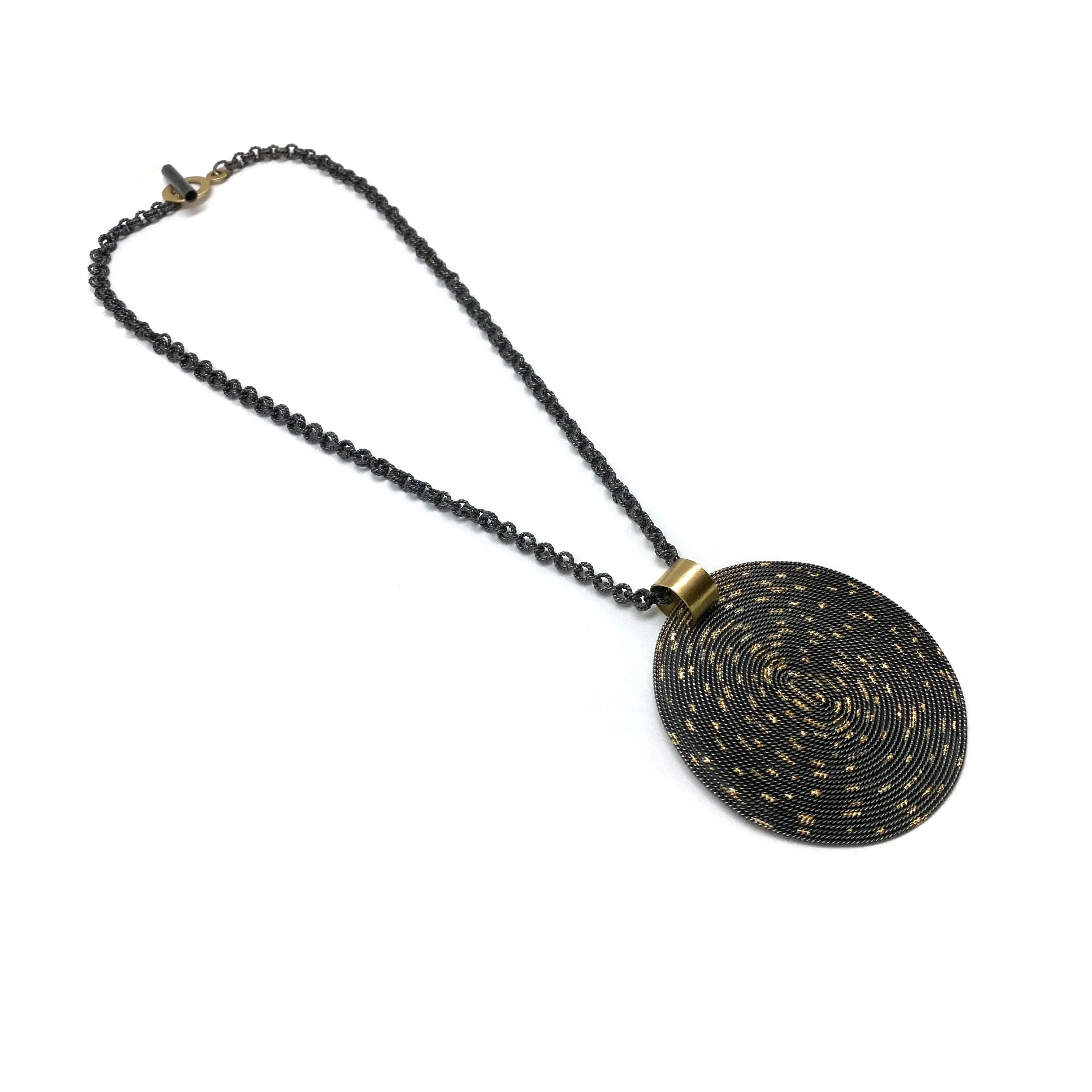 Large Oval Disc Necklace