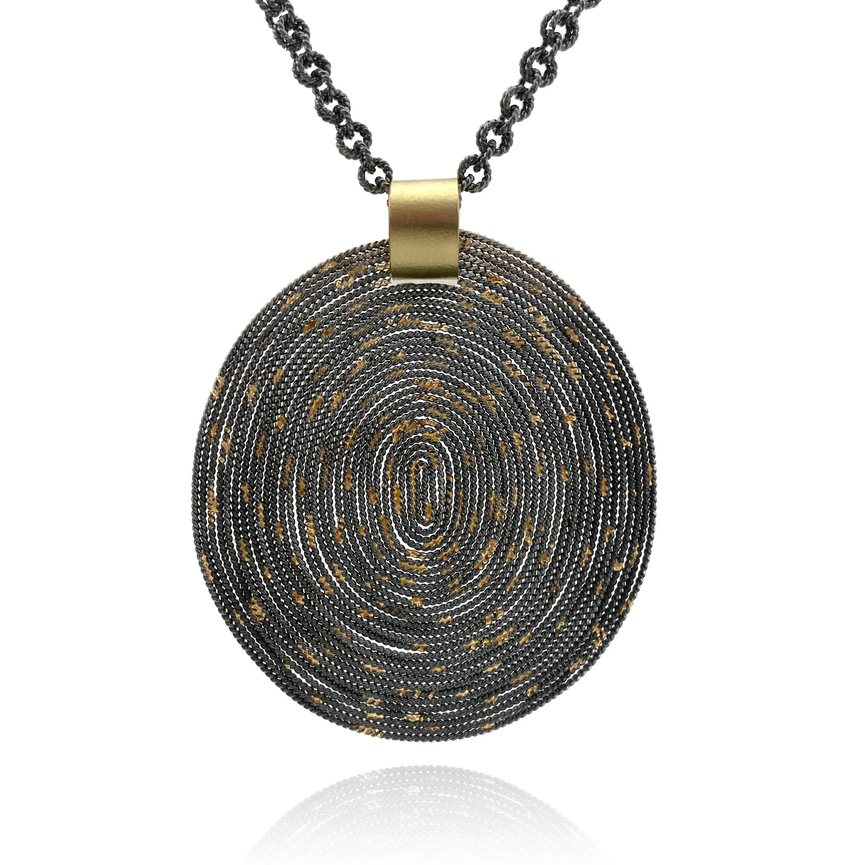 Large Oval Disc Necklace