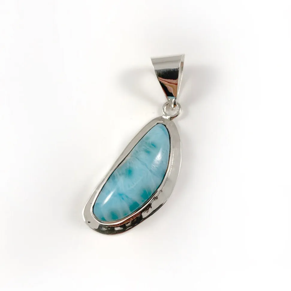 Larimar & Sterling Silver Pendant