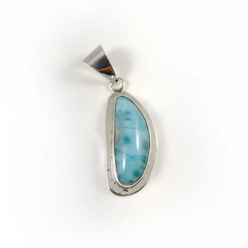 Larimar & Sterling Silver Pendant