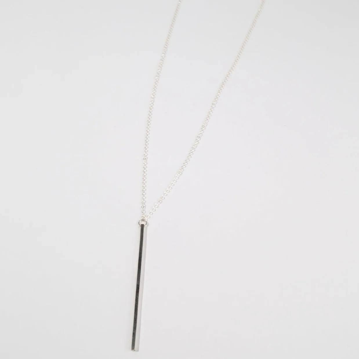 Linear Bar Necklace - Choose Your Metal