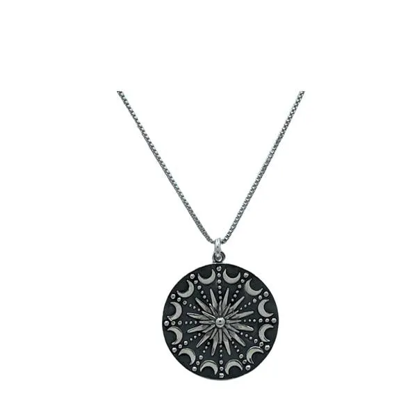 Mixt Metal: Sun and Moon Mandala: Sterling Silver (NCP46MNDL)