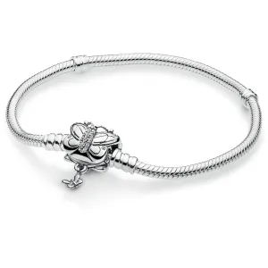 Moments Silver Bracelet W Decorative Butterfly Clasp