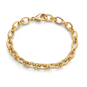 Monica Rich Kosann 18k Gold Audrey Link Charm Bracelet