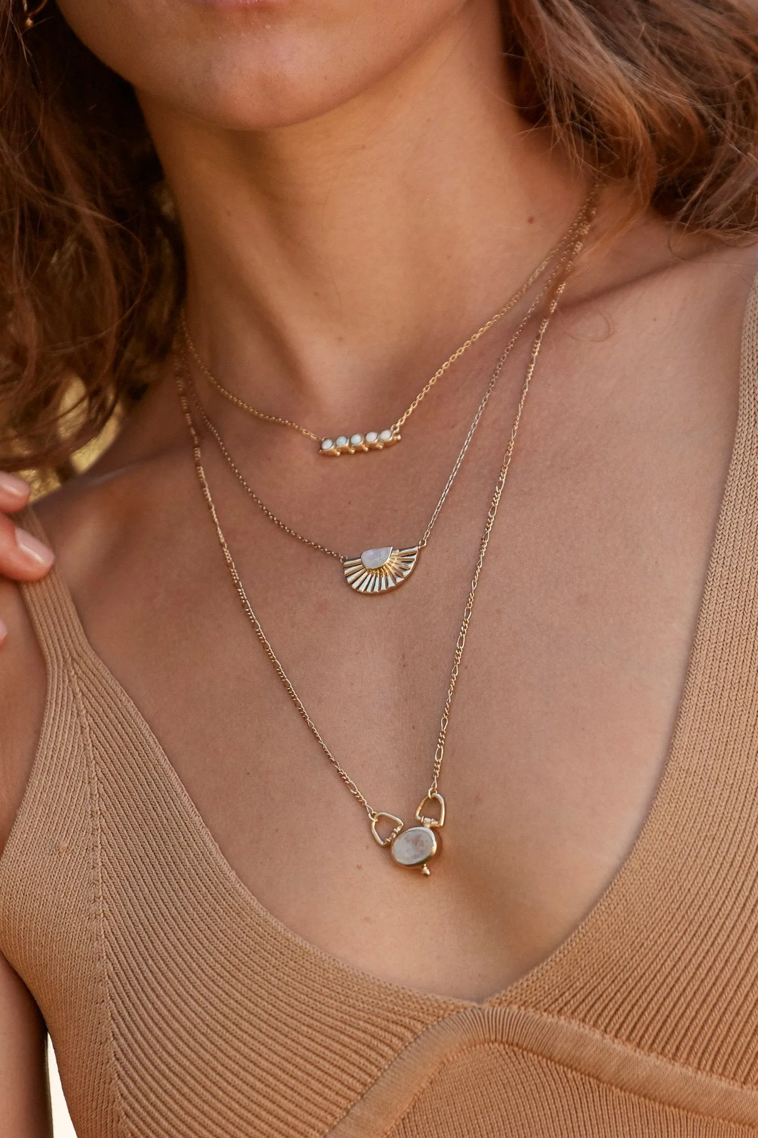 Opal Gold Necklace