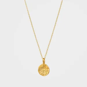 Organic Moon Pendant Necklace, Daira - Gold | By Lunar James