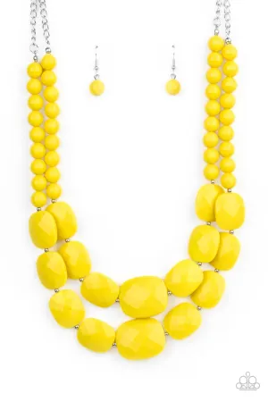 Paparazzi Resort Ready - Yellow Necklace