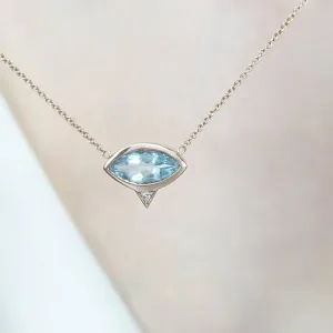 “Patmos” aquamarine necklace