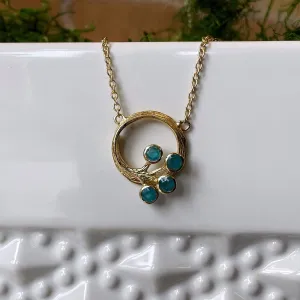 “Peacock” Apatite Necklace