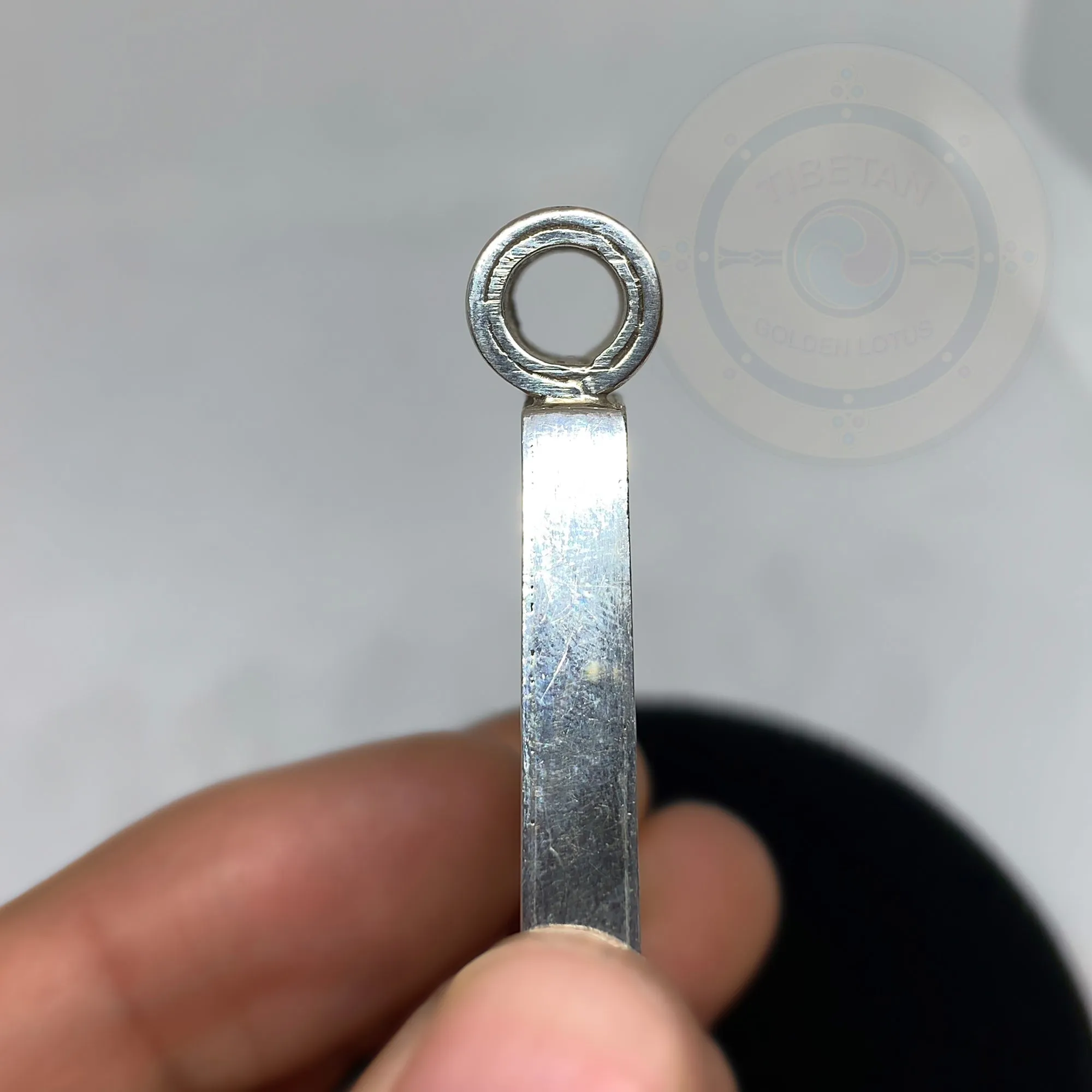 Plain Sterling Silver Lock Pendant