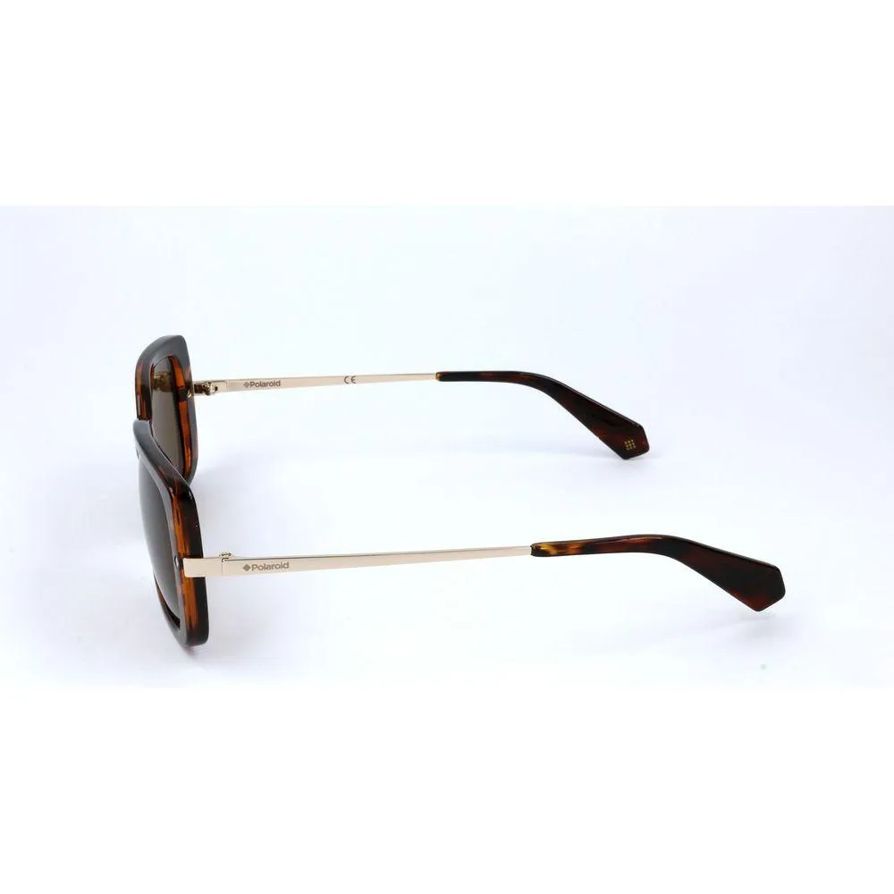 Polaroid Brown Metal Sunglasses