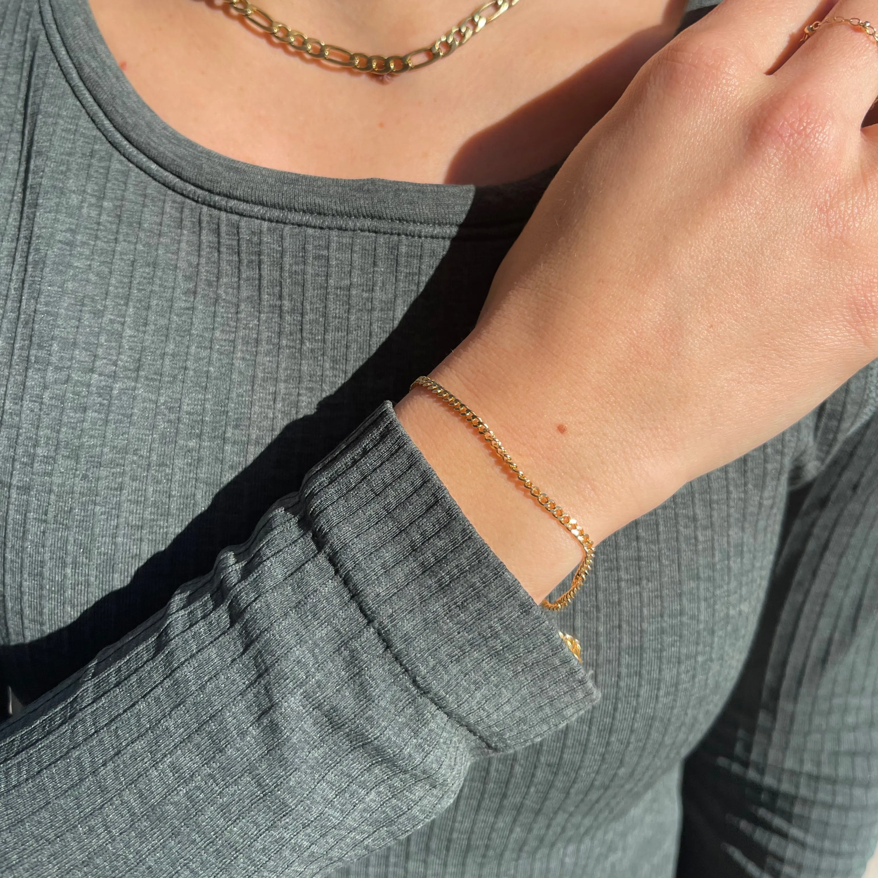 Reagan Gold Filled Chain Bracelet