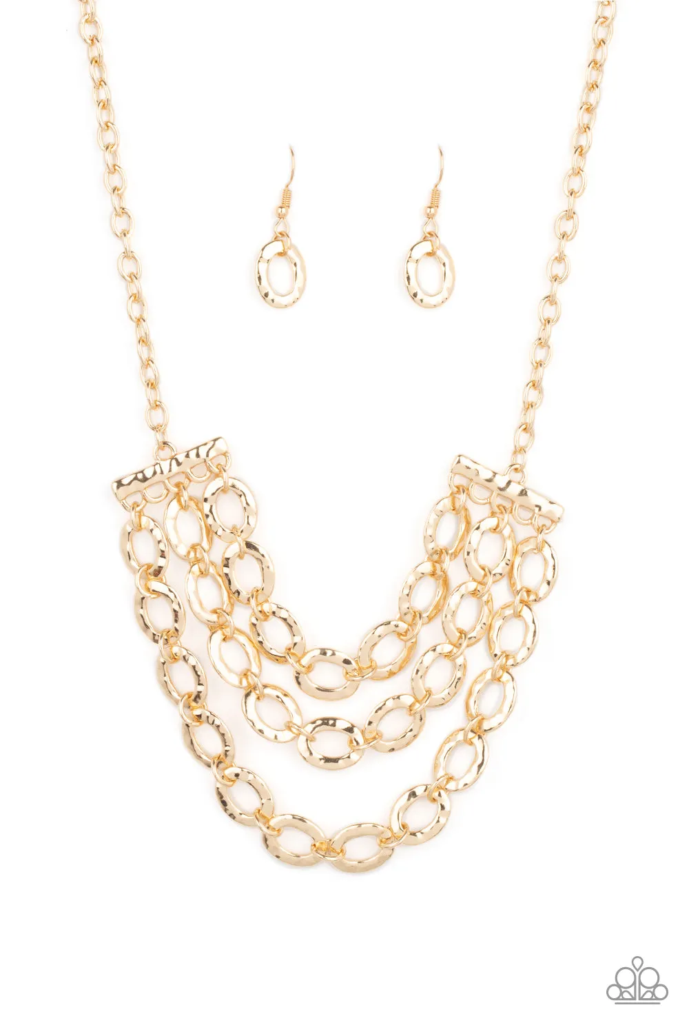 Repeat After Me - Gold Necklace - Paparazzi Accessories