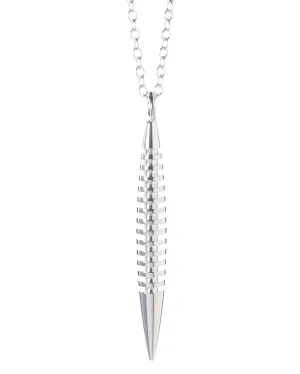 Ribbed Pendant Pointed