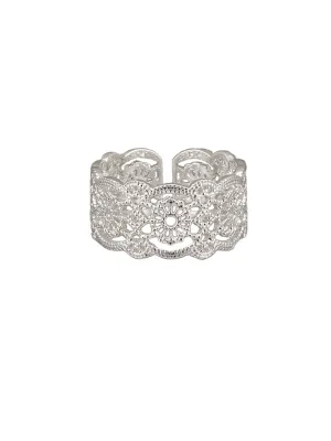 Ring - Filigree Cuff Silver