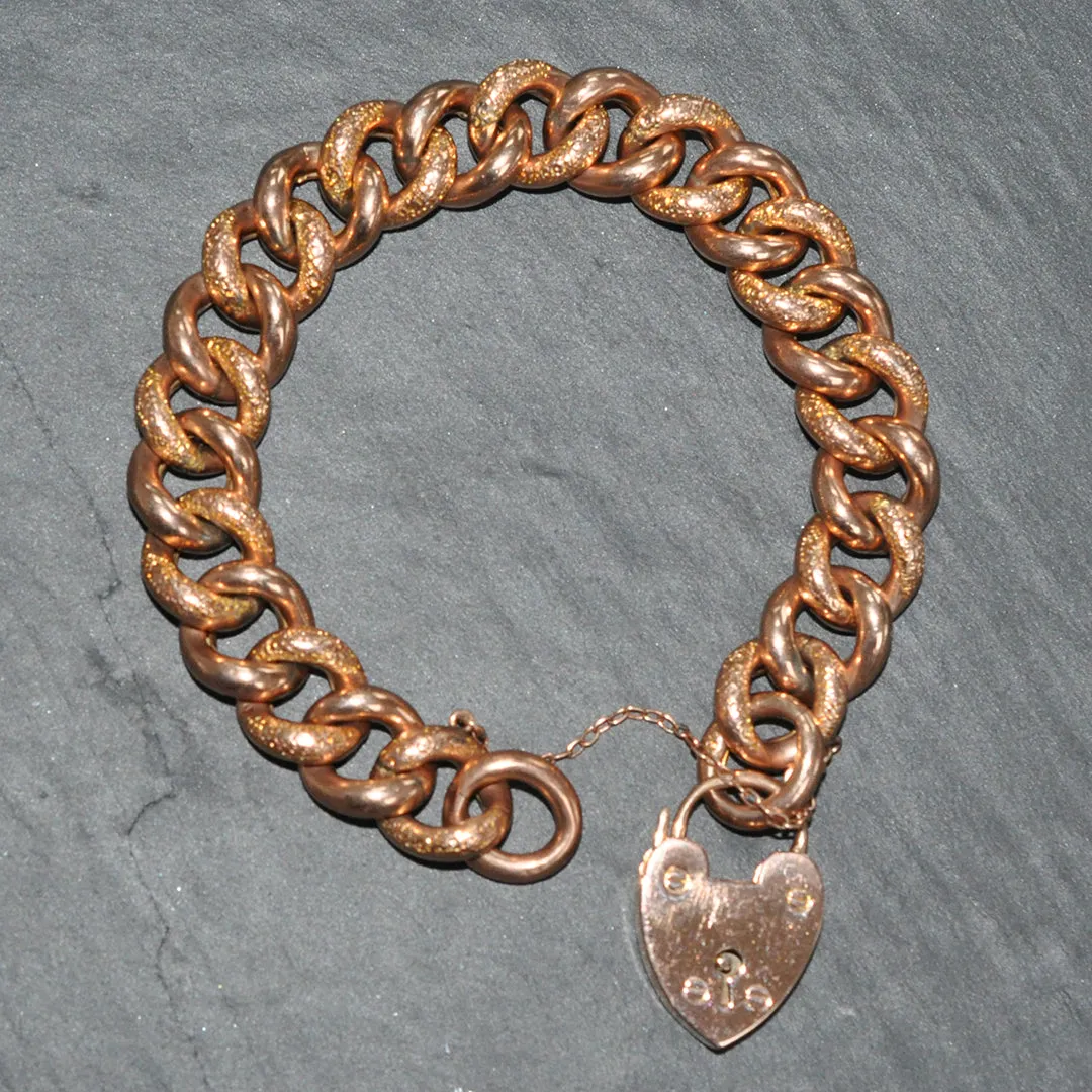 Rose Gold Curb Link Bracelet