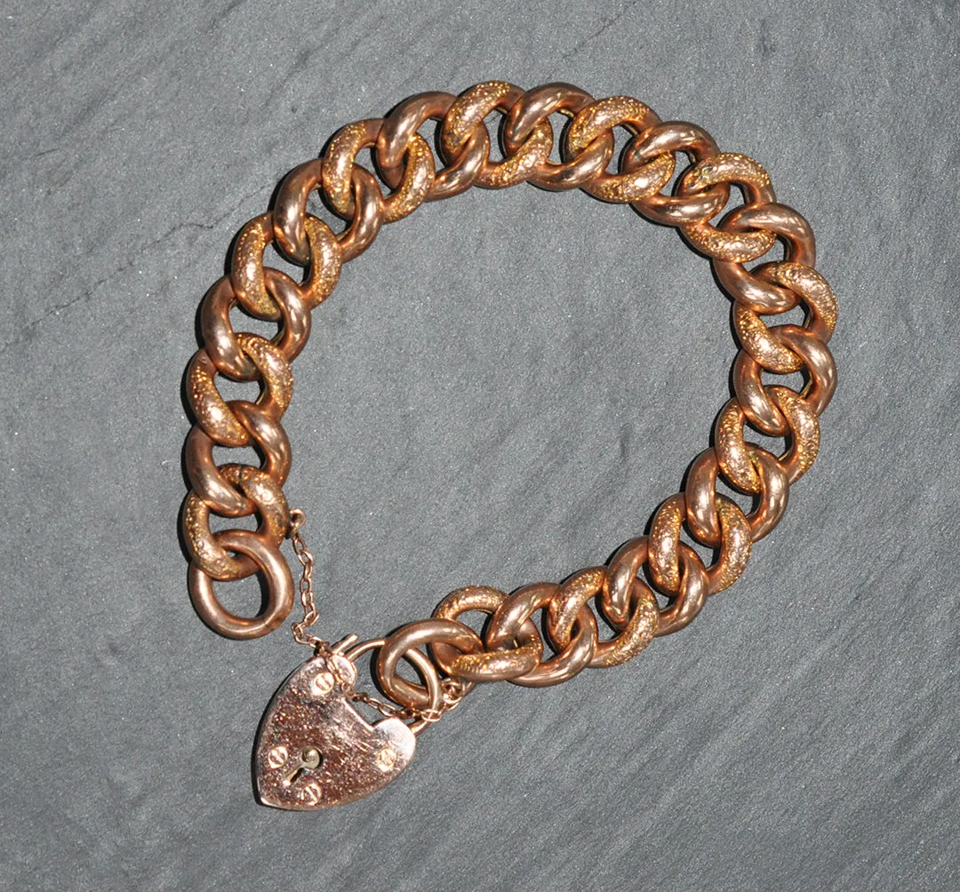 Rose Gold Curb Link Bracelet