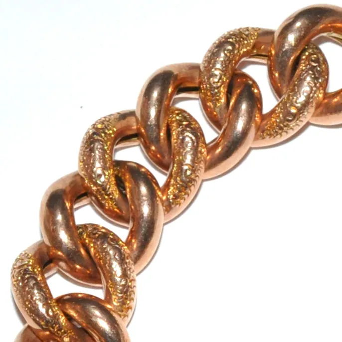 Rose Gold Curb Link Bracelet