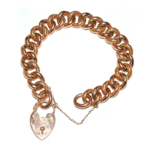 Rose Gold Curb Link Bracelet