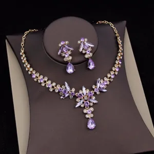 Royal Queen  Jewelry Sets Necklace Earrings