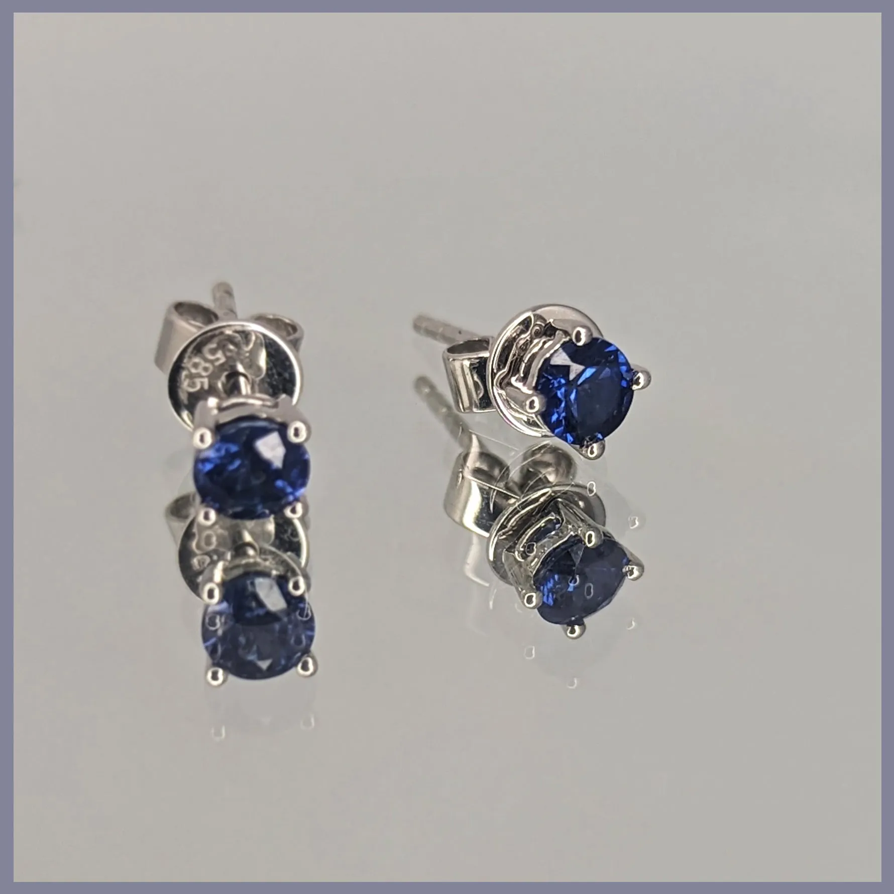 RSJ308 Sapphire Earrings