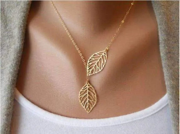 Seasons of Beauty Leaf Cut Out Necklace or Earrings for Woman