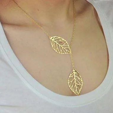 Seasons of Beauty Leaf Cut Out Necklace or Earrings for Woman