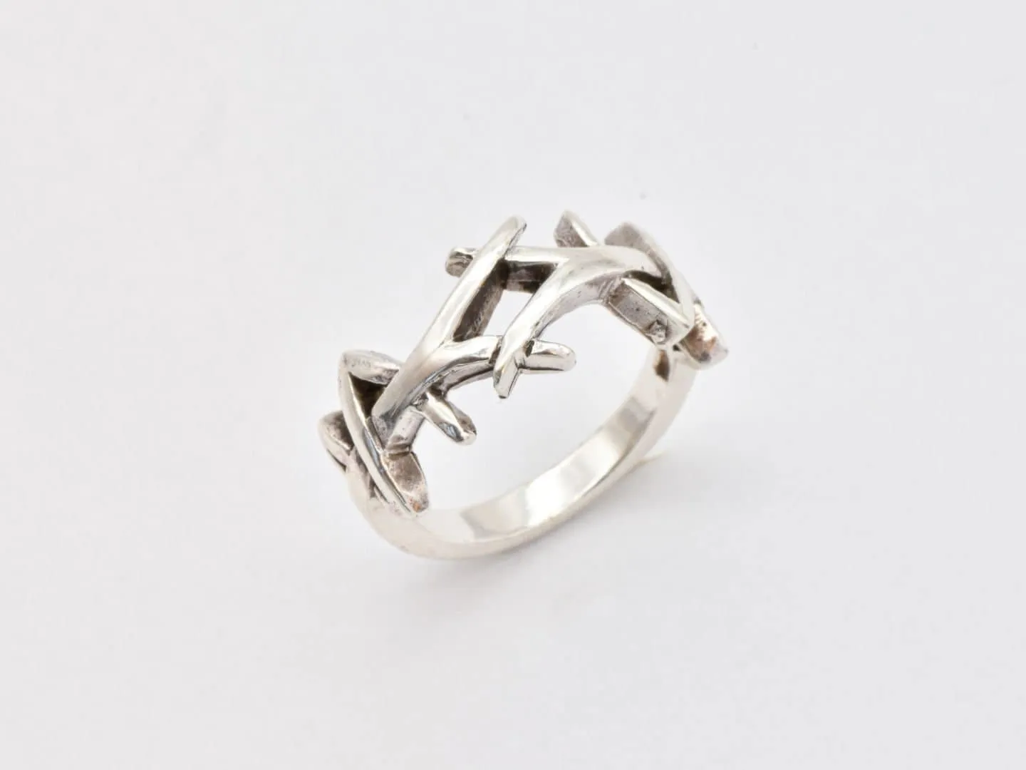 Silver Branch Ring - Silver Thorn Ring - Silver Boho Ring