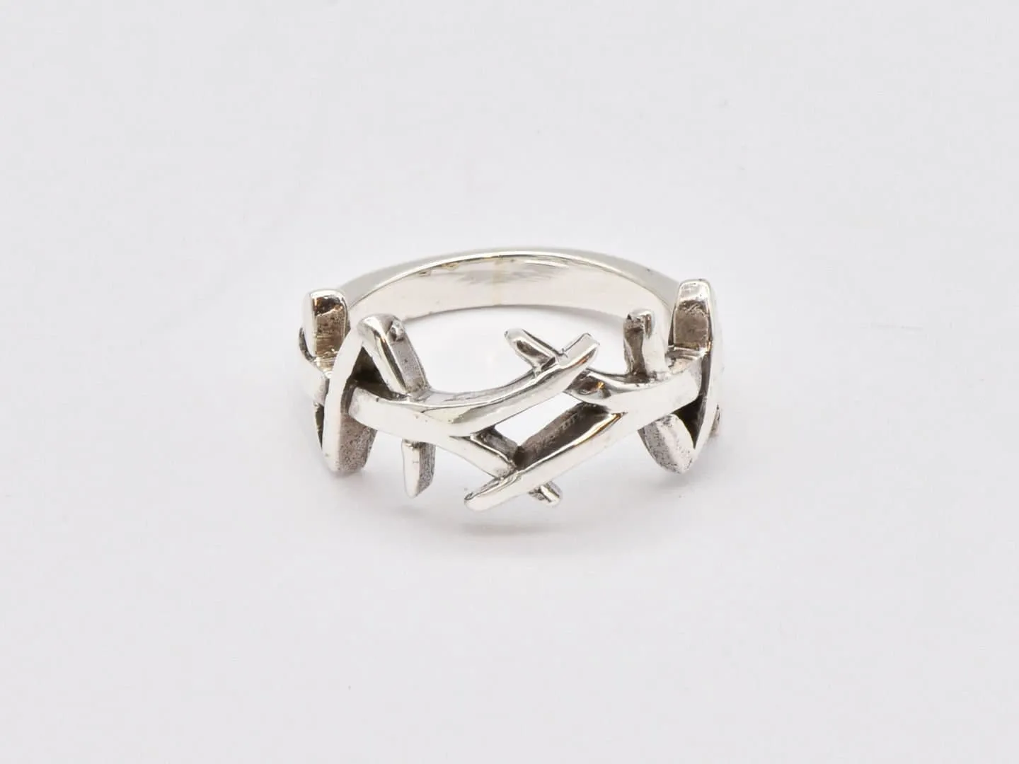 Silver Branch Ring - Silver Thorn Ring - Silver Boho Ring