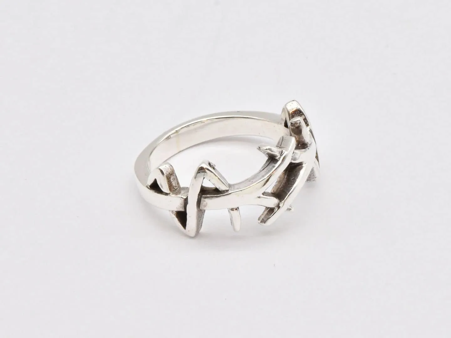 Silver Branch Ring - Silver Thorn Ring - Silver Boho Ring